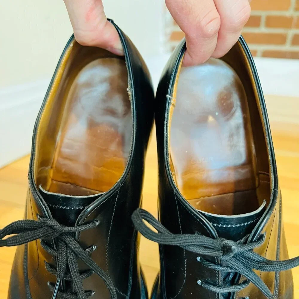 Church's Men's Black Leather Cap Toe Oxford Shoes US 8.5 Made in England